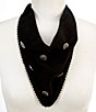 Anna & Ava Western Embellished Scarf Statement Necklace - Image 1