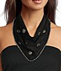 Anna & Ava Western Embellished Scarf Statement Necklace - Image 2