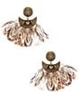 Anna & Ava Western Feather Statement Drop Earrings - Image 1