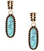 Anna & Ava Western Semi Precious Stone Drop Earrings - Image 1