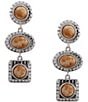 Anna & Ava Western Three Stone Drop Earrings - Image 1