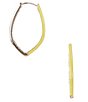 Anna & Ava Yellow Epoxy Crystal Pave Hoop Earrings,All Products : American Fashion Style Bags On Sale