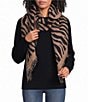 Anna & Ava Zebra Print Scarf Wrap - Image 1