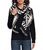 Anna & Ava Zebra Print Scarf Wrap - Image 2