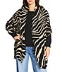 Anna & Ava Zebra Print Scarf, Color:Neutral - Image 1