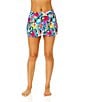 Color:Multi - Image 1 - Amalfi Floral Print Tulip Swim Skirt