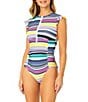 Anne Cole Barcode Multi Color Stripe Flutter Sleeve High Neck One Piece Swimsuit,All Products : American Fashion Style Bags On Sale Anne Cole Barcode Multi Color Stripe Flutter Sleeve High Neck One Piece Swimsuit,All Products : American Fashion Style Bags On Sale