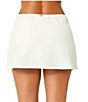 Anne Cole Crepe Texture Solid Asymmetrical Ring Skirted Swim Bottom - Image 2