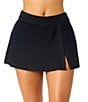 Anne Cole Live In Color Solid Side Slit Skirted Bottom - Image 1