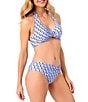 Anne Cole Pacific Twist Front Halter Neck Triangle Swim Top - Image 3
