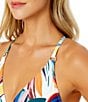 Anne Cole Riviera Floral Surplice V-Neck Maillot Swimdress One Piece Suit, Color:Multi Color - Image 3