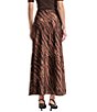 Anne Klein Animal Pull-On Flared Printed Satin Skirt - Image 2