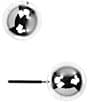 Anne Klein Ball Stud Earrings, Color:Silver - Image 1