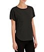 Anne Klein Boat Neck Dotted Knit Jersey Tee - Image 3