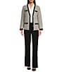 Anne Klein Boucle V-Neck Button Front Cardigan, Color:White Dove Multi - Image 4