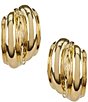 Color:Gold - Image 1 - Button Clip-On Earrings