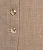 Anne Klein Button Front Herringbone Vest - Image 4