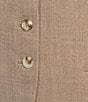 Anne Klein Button Front Herringbone Vest - Image 4