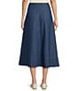 Anne Klein Button Front Midi Denim Skirt - Image 2