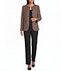 Anne Klein Button Front Tweed Jacket - Image 4