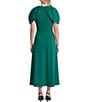 Anne Klein Caplet Sleeve Belted Midi Dress - Image 2