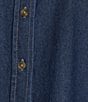 Anne Klein Chambray Button Front Blouse - Image 4