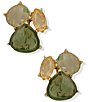 Anne Klein Cluster Stone Stud Earrings - Image 1