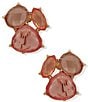 Anne Klein Cluster Stone Stud Earrings - Image 2
