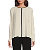 Anne Klein Cut-Out Round Neck Long Sleeve Blouse,All Products : American Fashion Style Bags On Sale Anne Klein Cut-Out Round Neck Long Sleeve Blouse,All Products : American Fashion Style Bags On Sale