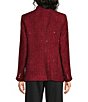 Anne Klein Eyelash Tweet Sequin Mandarin Collar Open Front Jacket - Image 2