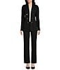 Anne Klein Faux Double Breasted Jacket With Patch Pockets - Image 3