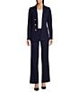 Anne Klein Faux Double Breasted Patch Pocket Jacket - Image 3