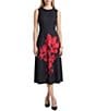 Anne Klein Floral Sleeveless Flower Motif Dress - Image 1