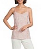 Anne Klein Floral Textured V-Neck Sleeveless Cami Top - Image 1