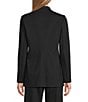 Anne Klein Funnel Neck Open Front Long Sleeve Compression Jacket - Image 2