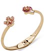 Anne Klein Gold Tone Multi Flower Stone Cuff Bracelet,All Products : American Fashion Style Bags On Sale