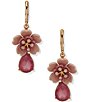 Anne Klein Gold Tone Multi Flower Stone Drop Earrings,All Products : American Fashion Style Bags On Sale