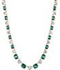 Anne Klein Gold Tone Stone Crystal Collar Necklace - Image 1