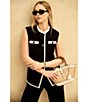 Anne Klein High Rise Pull On Crop Wide Leg Pants - Image 5
