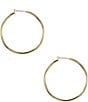 Color:Gold - Image 1 - Solid Hoop Earrings