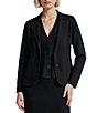Anne Klein Long Sleeve Fitted Knit Blazer - Image 1
