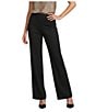 Anne Klein Long Sleeve Front Hip Pocket Open Front Stretch Blazer & Pull On Sailor Wide Leg Compression Pants - Image 4