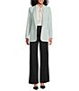 Anne Klein Long Sleeve Front Hip Pocket Open Front Stretch Blazer - Image 3
