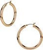 Color:Gold - Image 1 - Medium Click Top Hoop Earrings