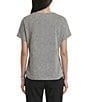Anne Klein Mini Dot Short Sleeve Blouse - Image 2