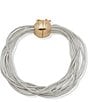 Anne Klein Multi Row Dome Flex Line Bracelet, Color:Two Tone - Image 1