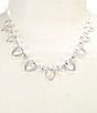 Anne Klein Navette Rhinestone Frontal Collar Necklace - Image 1