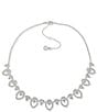 Anne Klein Navette Rhinestone Frontal Collar Necklace - Image 2