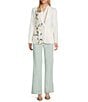 Anne Klein One Button Notch Collar Printed Jacket - Image 3