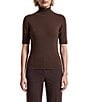 Anne Klein Petite Extended Half Sleeve Turtleneck Top - Image 3
